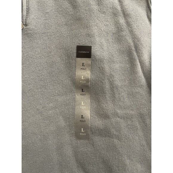 Croft & Barrow Men's L Blue 1/4 Zip Pullover Easy Care Sueded Fleece Size L NWT - Picture 9 of 12